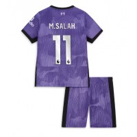 Dječji Nogometni Dres Liverpool Mohamed Salah #11 Rezervni 2023-24 Kratak Rukav (+ Kratke hlače)
